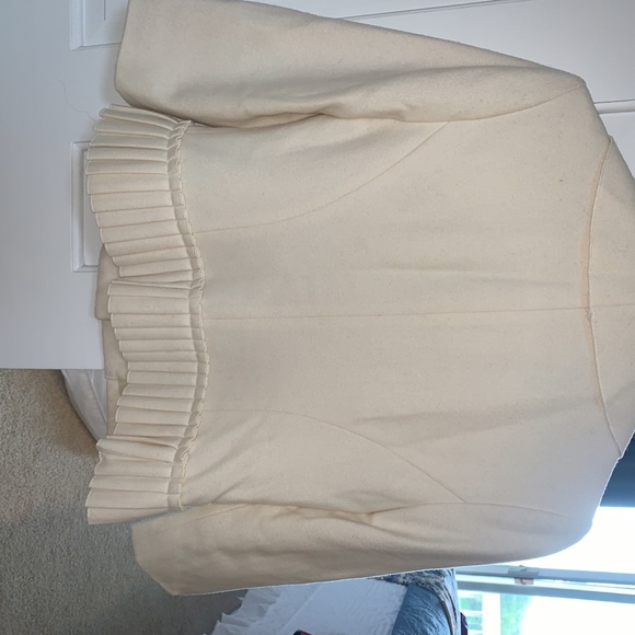 White Wool Anthropologie Blazer - Picture 2 of 6